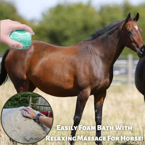 Bathroom Horse Dog Cat Bath Brush Massage Gloves Soft Safety Silicone Comb Pet Accessories