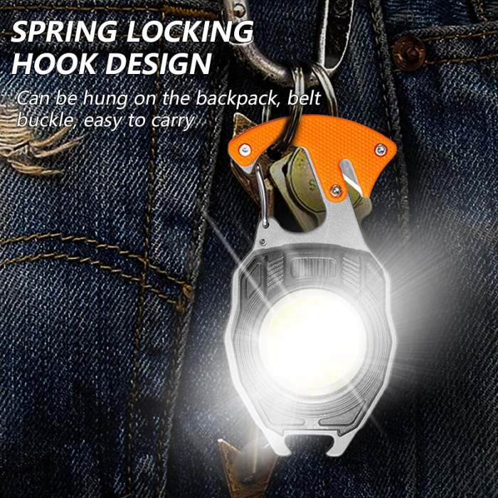 Powerful Beast Multifunction Keychain Flashlight