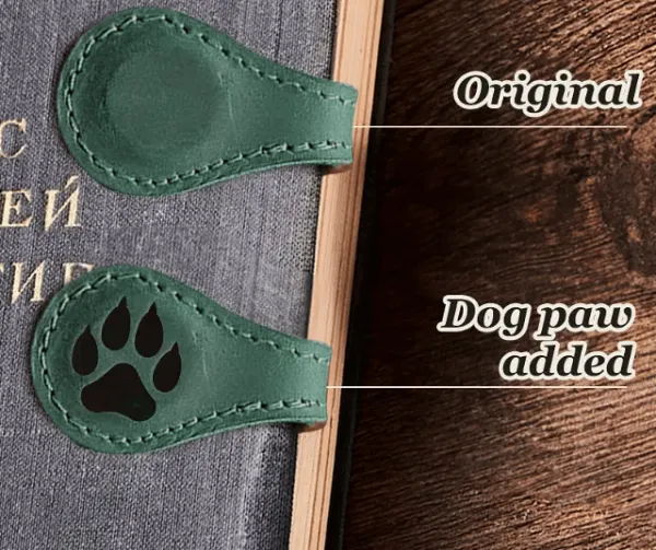 TimelessMark–Personalized Magnetic Leather Bookmark