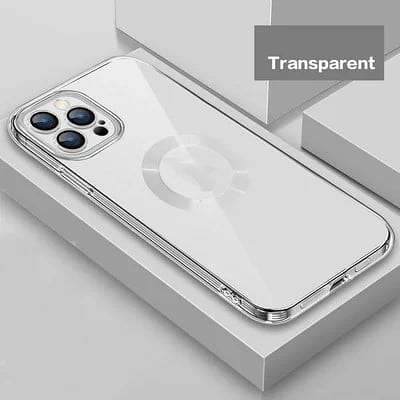 New Version 2.0 Transparent Electroplated iPhone Case With Camera Protector- Available For Newest iPhone 14