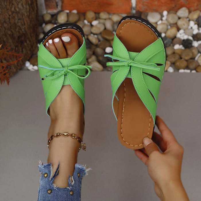 Summer Hot Sale- Comfortable Bow Sandals For Women
