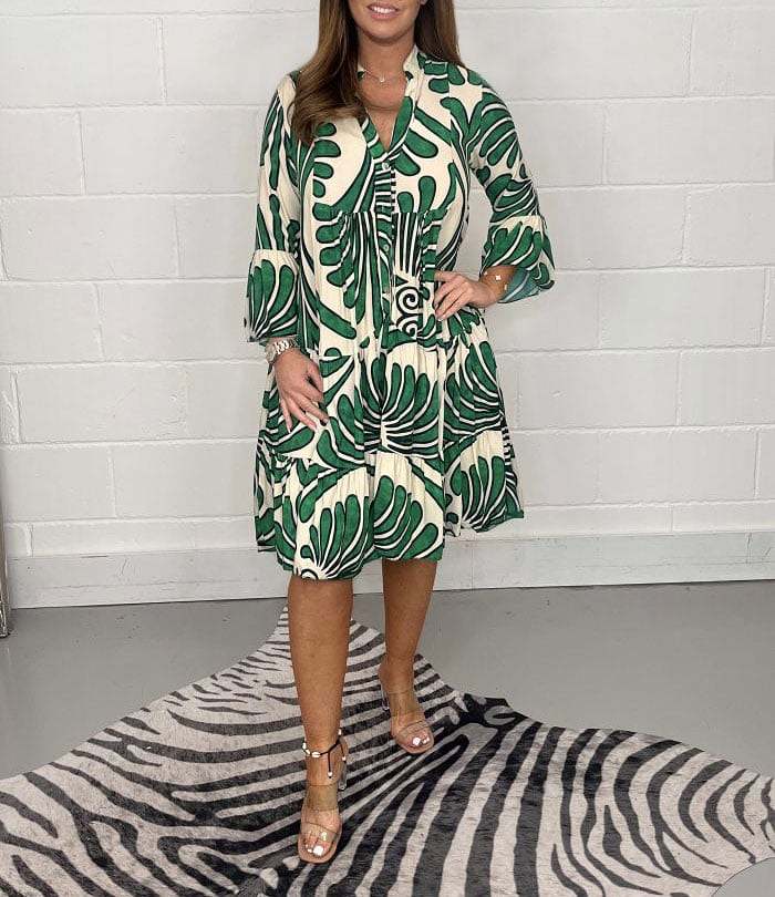 Printed Swing Dress
