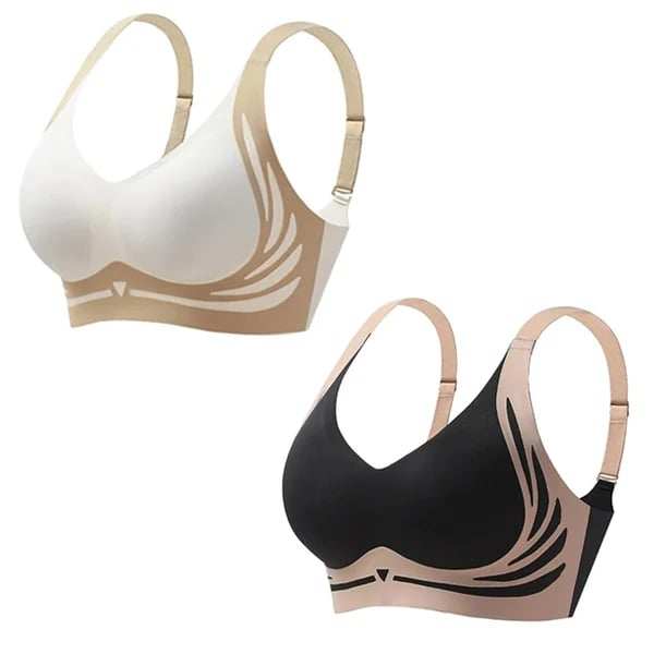 Super gather bra | Wireless Push-up BraNo more sagging breasts