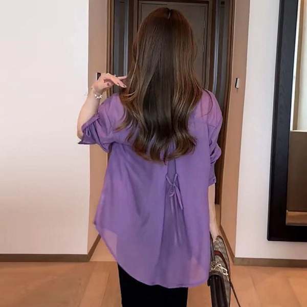 Summer Sunscreen Chiffon Shirt