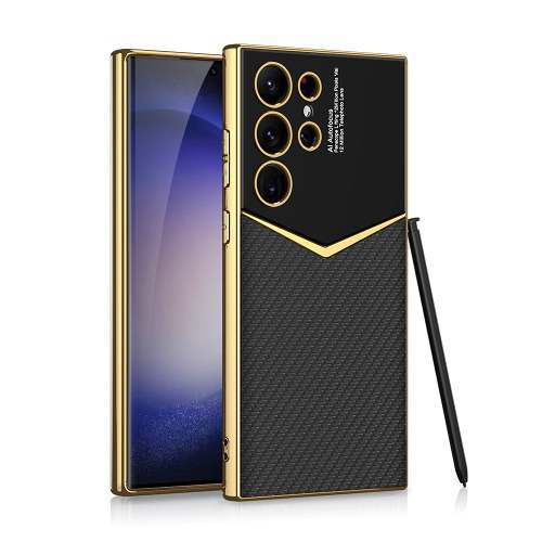 Electroplated Leather Case For Samsung S24 Ultra