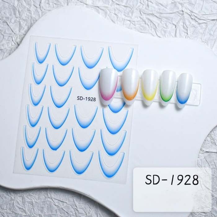 2024 Gradient French Nail Stickers