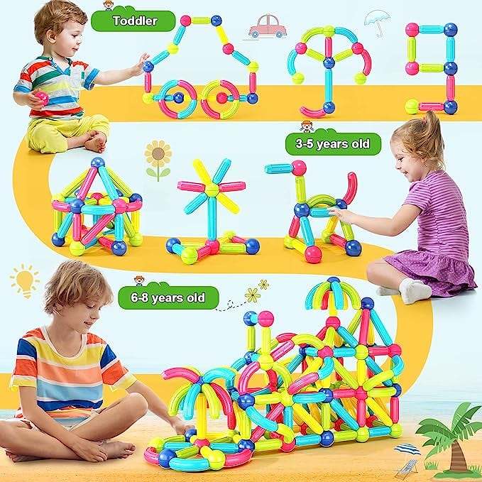 Magnetic Sticks Building Blocks For Kids Early Development