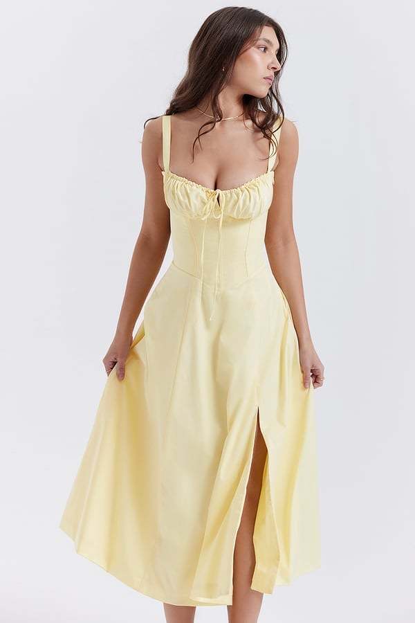 CARMEN PRINT BUSTIER SUNDRESS