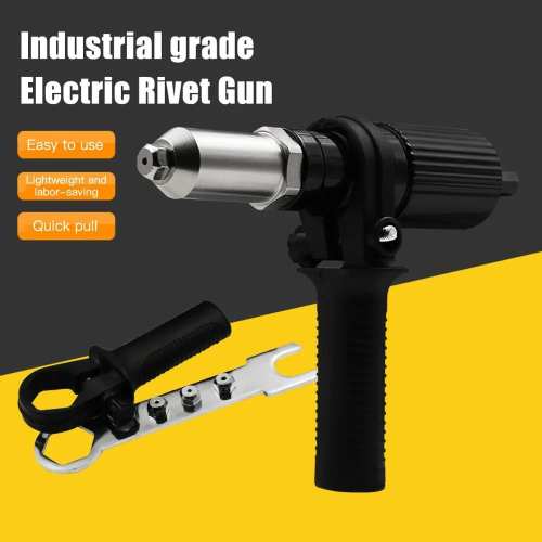 Professional Rivet Gun Adapter Kit with 4Pcs Nozzle Bolts