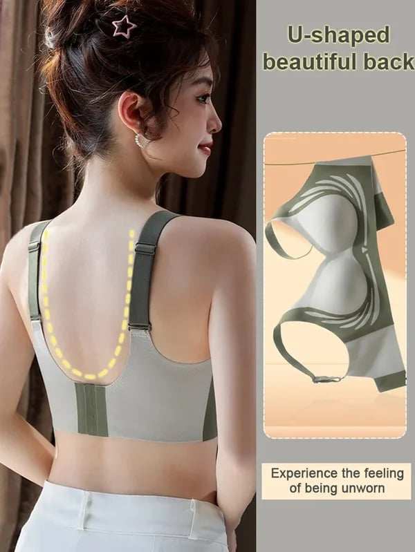 Super gather bra | Wireless Push-up BraNo more sagging breasts