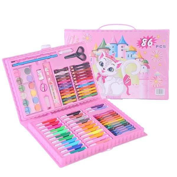 Deluxe 6-In-1 Art Creativity Set (The Best Present For Kids)