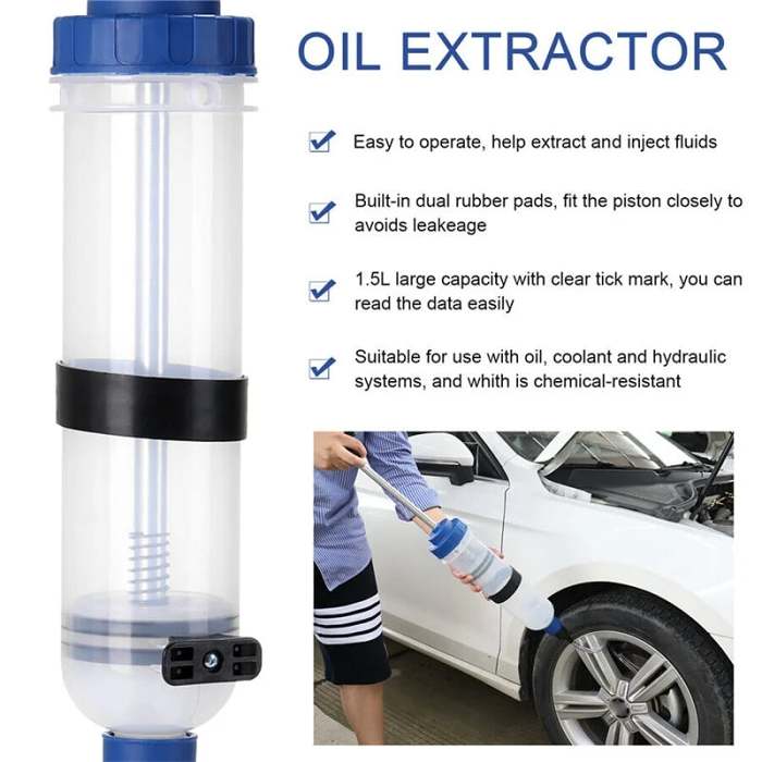 Syringe Type Suction And Injection Dual-purpose Oil Change Tool Manual Oil Filling Device