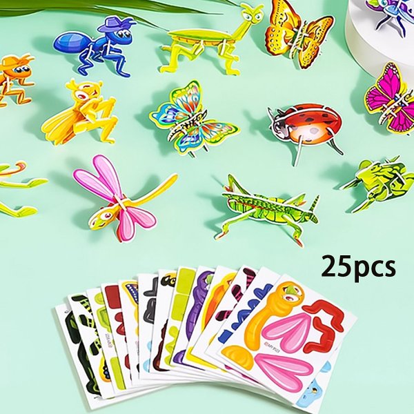 Educational 3D Cartoon Puzzle