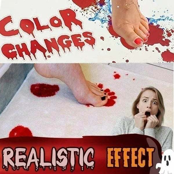Bloody Color Changing Bath Mat