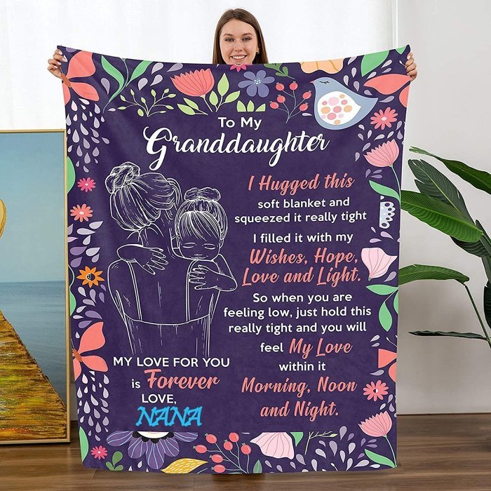 Granddaughter's Gift-Sweet Words Blanket