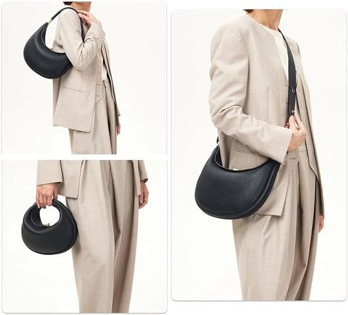 New PU Leather 4 In 1 Crescent Bag