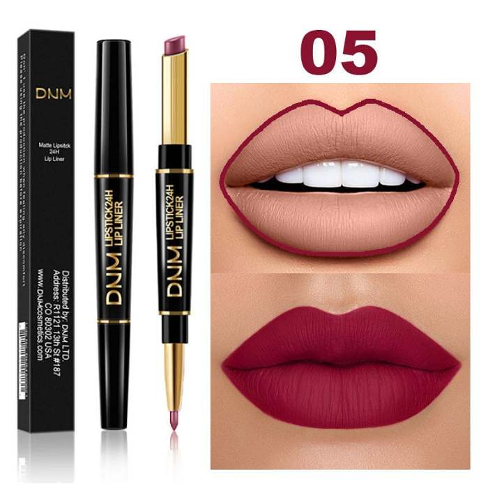 2-in-1 Waterproof Lipstick Lip Liner