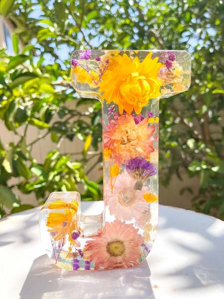 Floral Resin Night Light