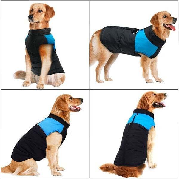 Winter Warm Waterproof Dog Vest with Zipper (Size S-7XL)
