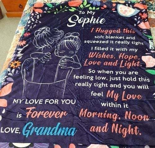 Granddaughter's Gift-Sweet Words Blanket