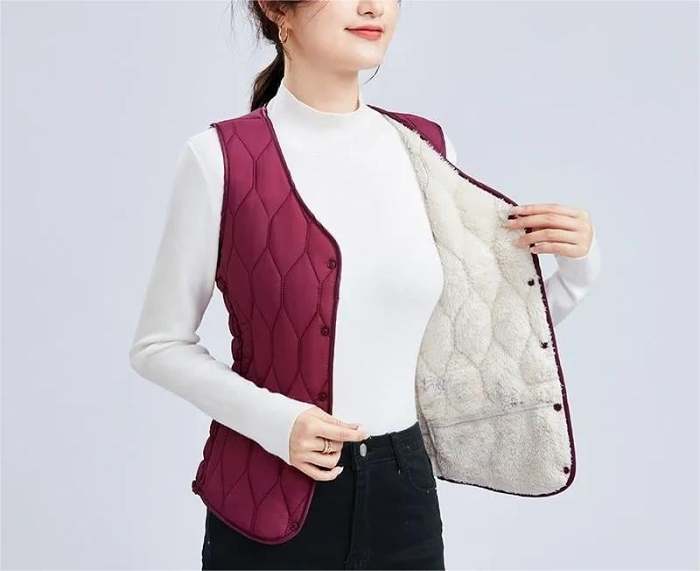 New Sleeveless Thickened Vest