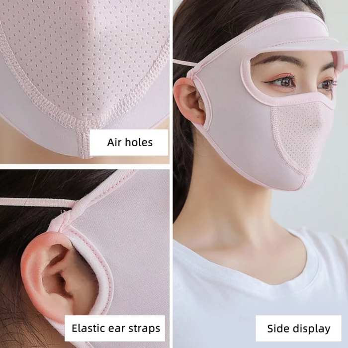 Summer Hot Sale- Ice Silk Sunscreen Face Mask