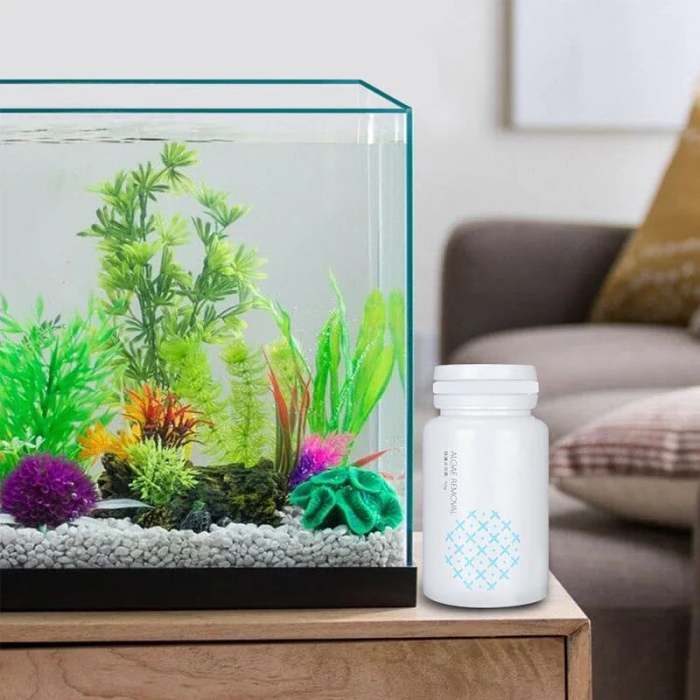Non-toxic algaecide for aquariums