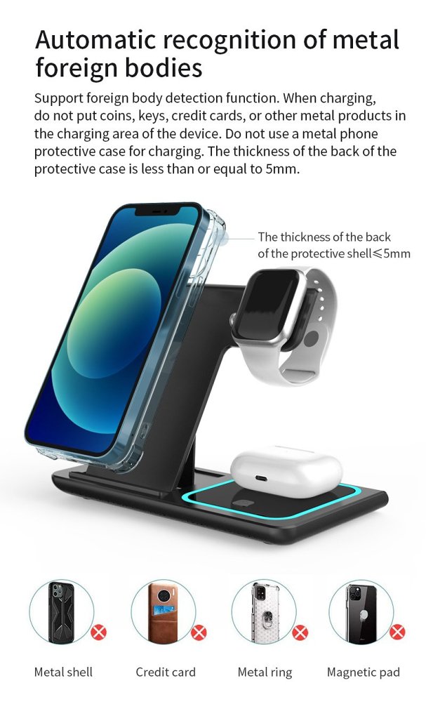3 In 1 Folding Wireless Charger