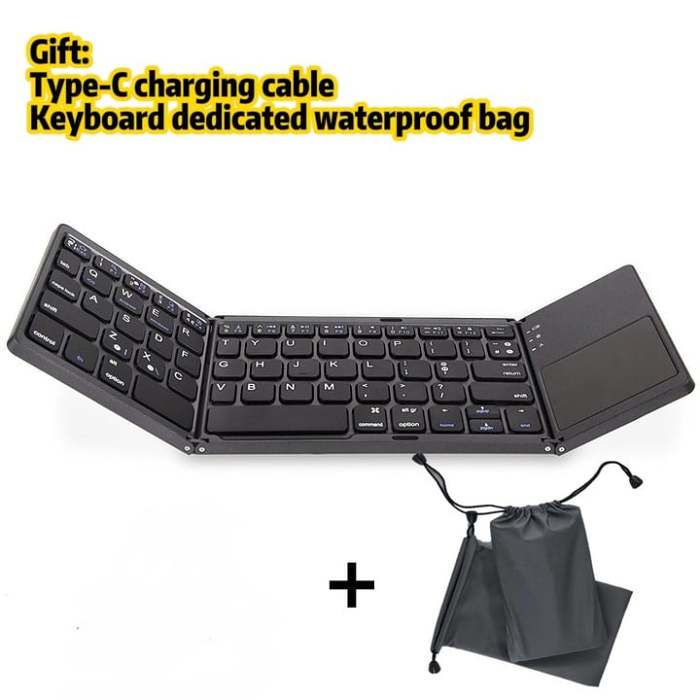 Folding Bluetooth Keyboard with Touchpad