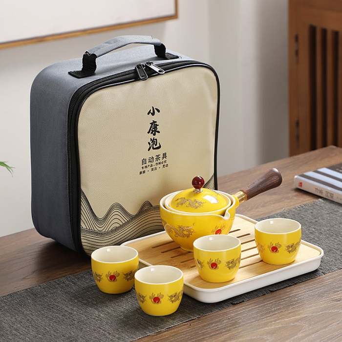 With 4 Cups and Travel Bag- 2023 New 360° Rotation Tea Maker