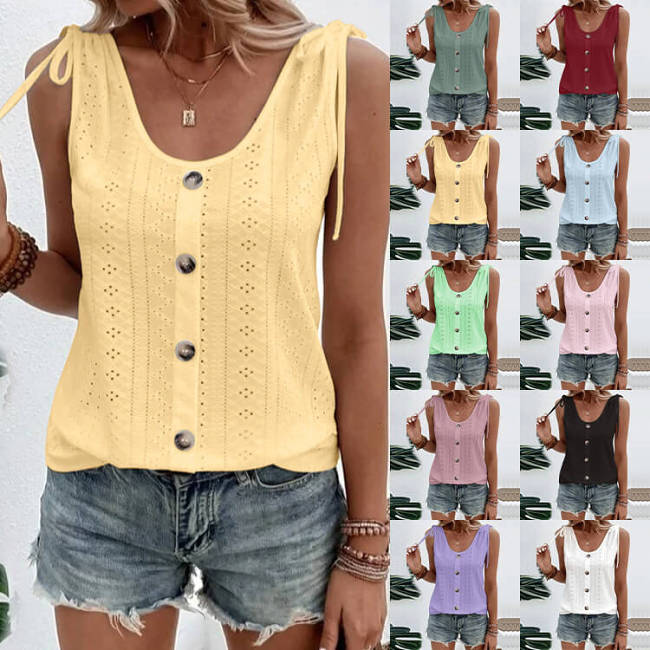 plus size solid color U-neck back heart T-shirt