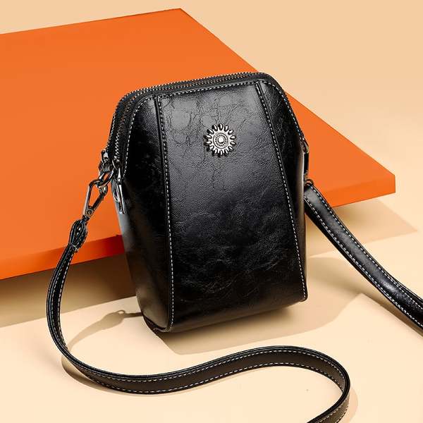 RETRO All-match vertical cellphone bag