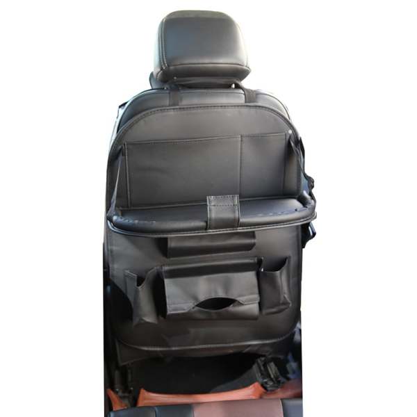 2024 Car Rear Seat Leather Storage Bag