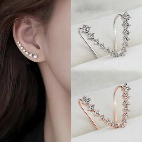 Seven Star Diamond Stud Earrings