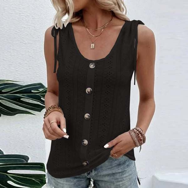 plus size solid color U-neck back heart T-shirt