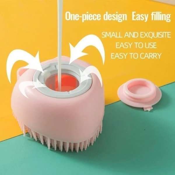 Bathroom Horse Dog Cat Bath Brush Massage Gloves Soft Safety Silicone Comb Pet Accessories