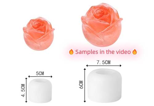 3D Rose Shape Ice Cube MoldParty Cocktail Goodies