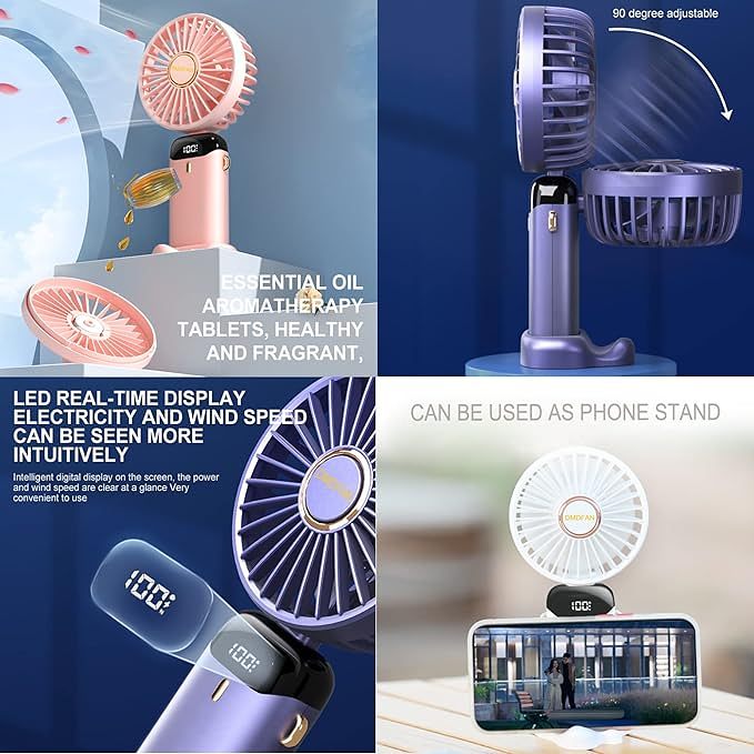 New Upgrade LED Mini Handheld Fan