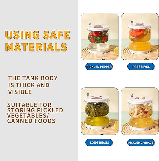 Dry And Wet Separation Hourglass Pickle Jar