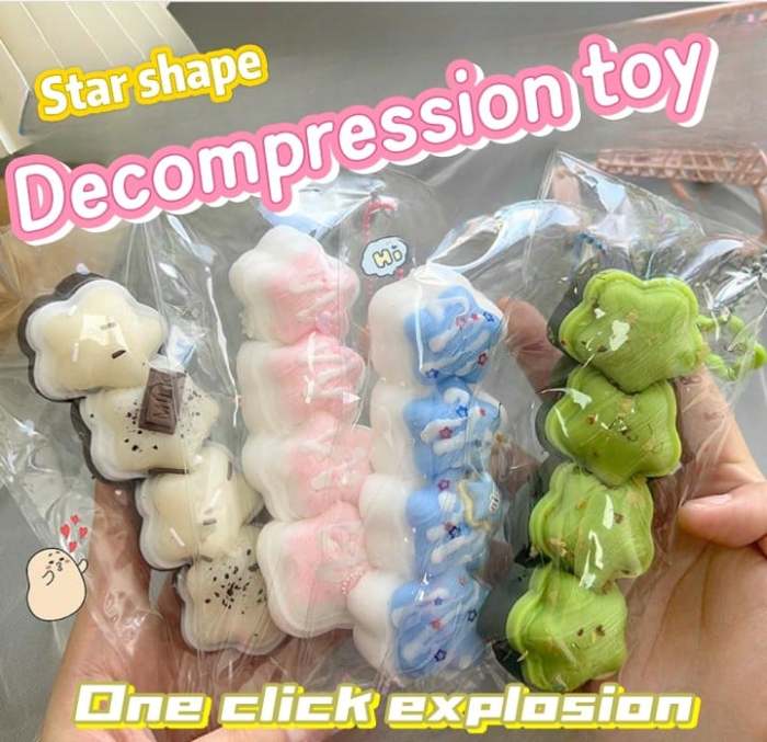 Squishy Star Toys - Buy 3 Get 1 Free