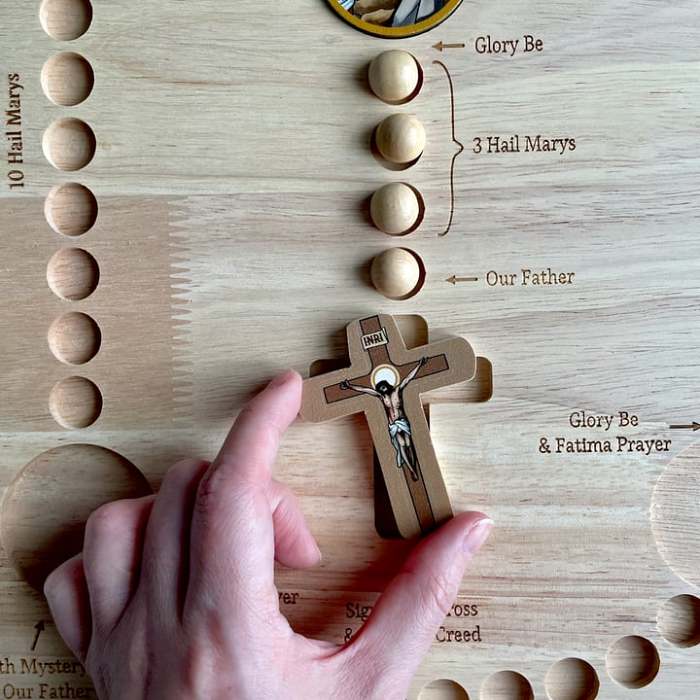 Wooden Rosary Board
