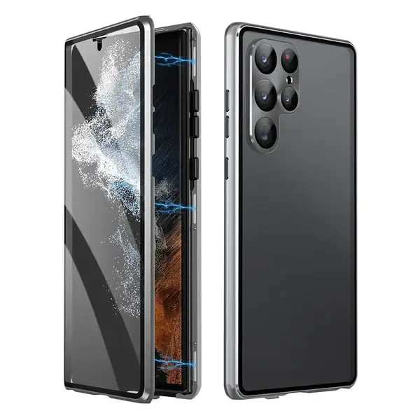 Magnetic Double-sided Tempered Glass Case