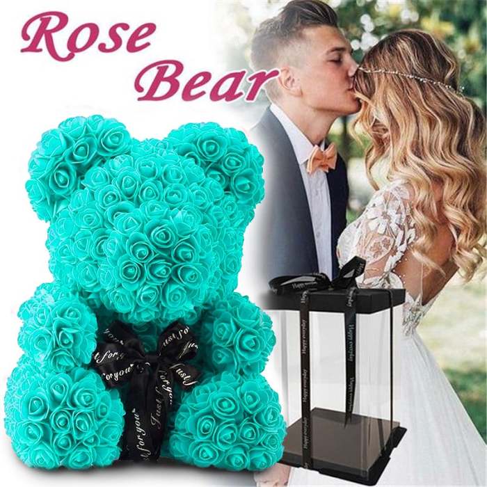 Handmade Rose Teddy Bear-Eternal Love