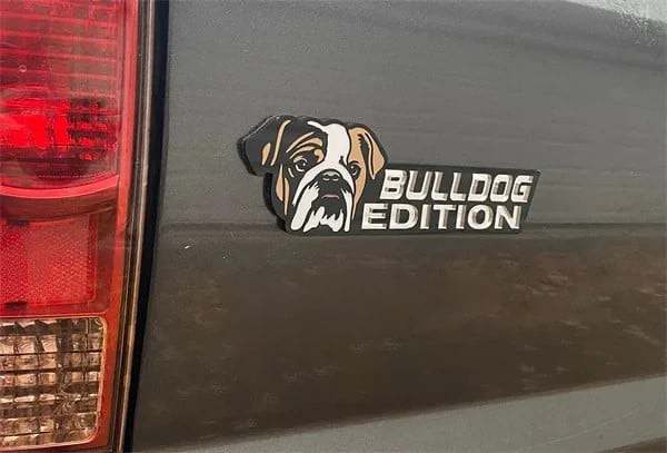 Dog Car Badge Laser Cutting Car Emblem