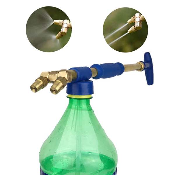 Garden Trolley Brass Gun Sprayer Adjustable Nozzle Water Pressure Atomization Sprayer