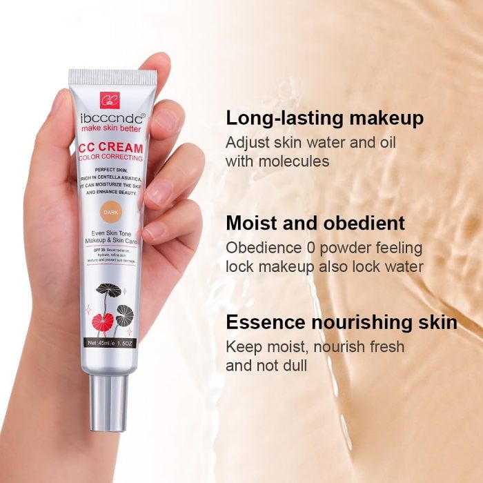 Hydrating CC Cream Foundation with Centella Asiatica