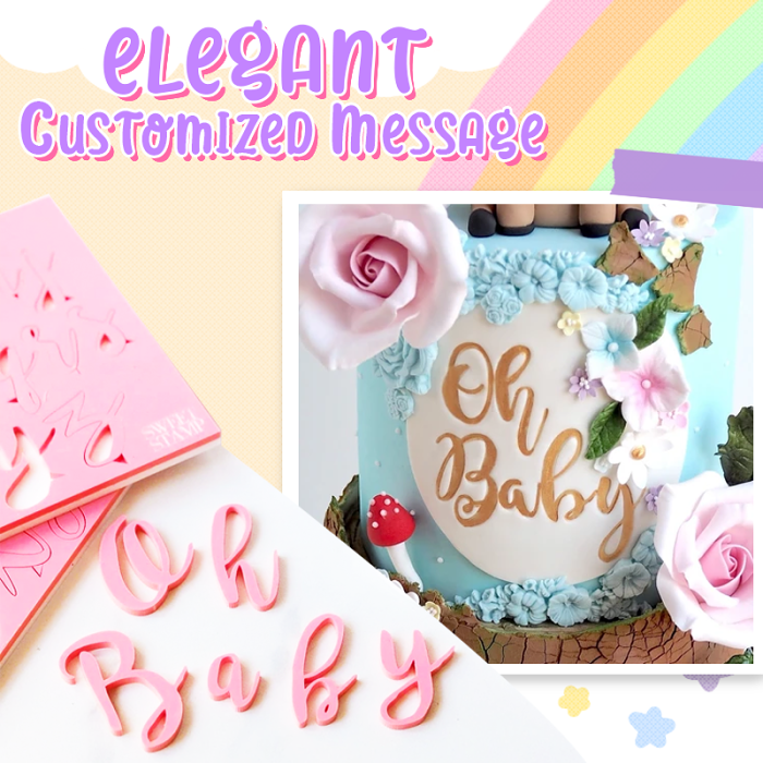 Fondant Cake Letter Stamps Kit