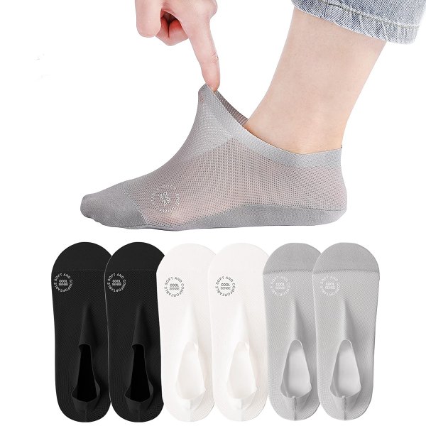 Ultra Thin Liner Non Slip No Show Socks