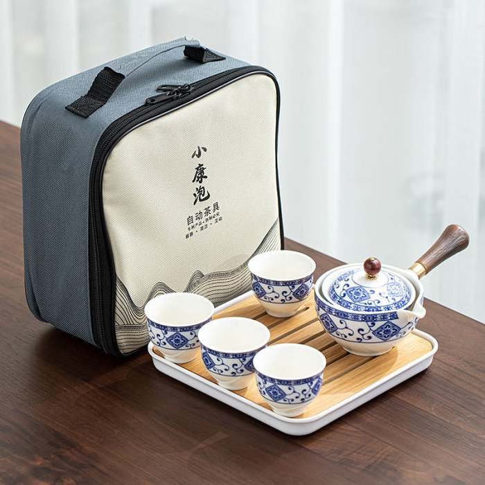 With 4 Cups and Travel Bag- 2023 New 360° Rotation Tea Maker