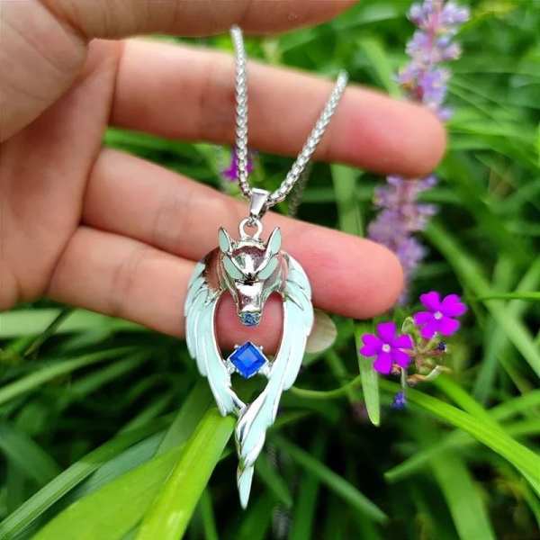 Glowing wolf necklace--SAVE A WOLF